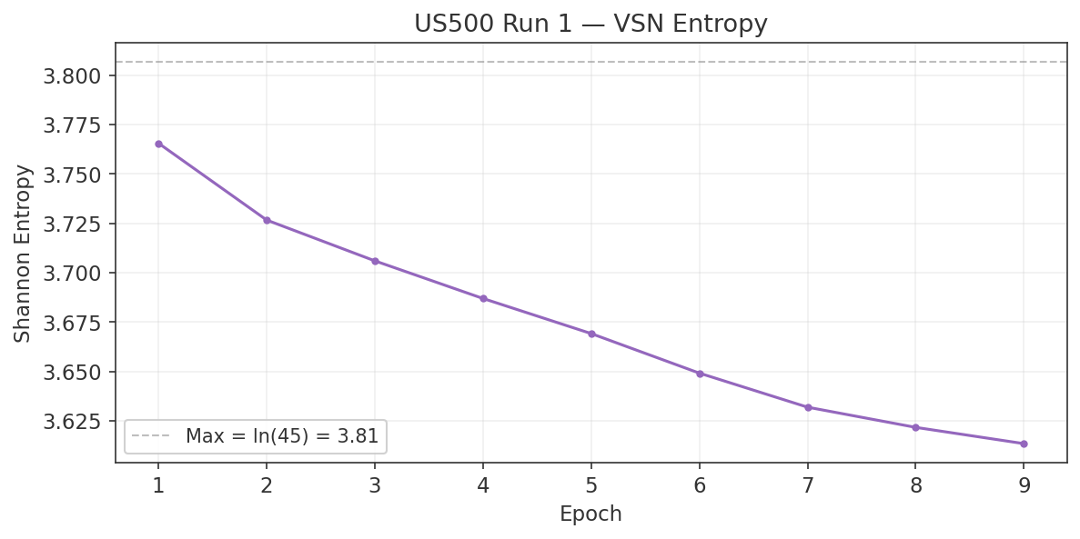 US500 Run 1 VSN entropy